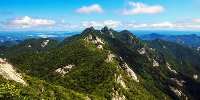 계룡산-정상부의-전경