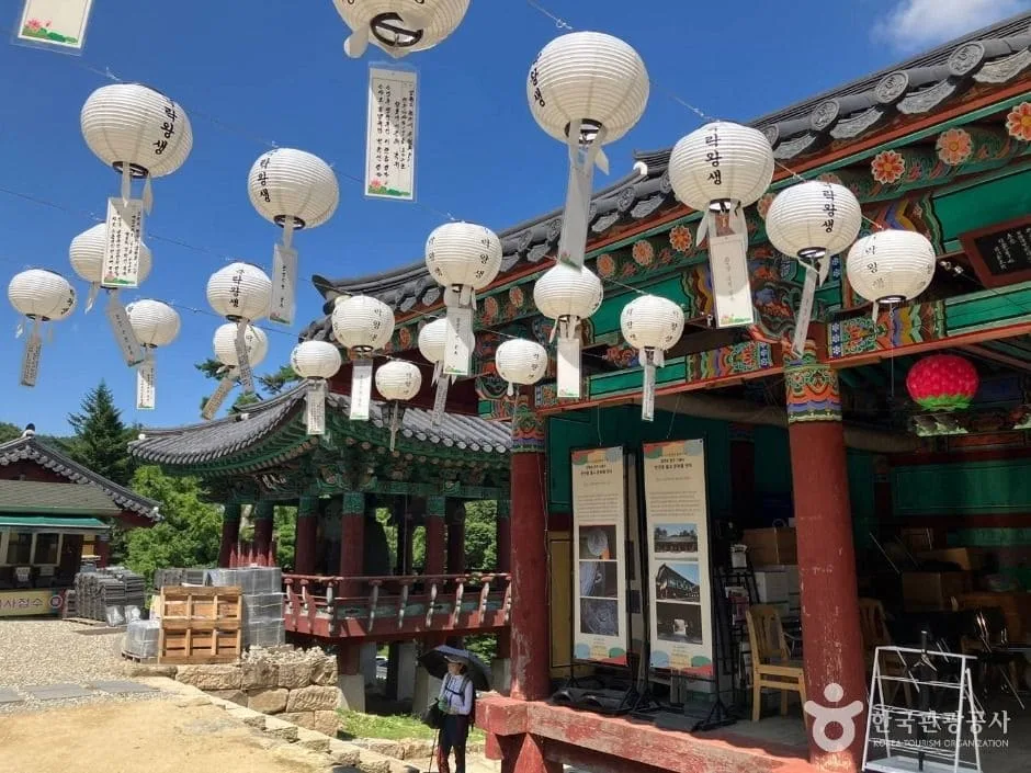 원주-구룡사에-등이-달려있다.