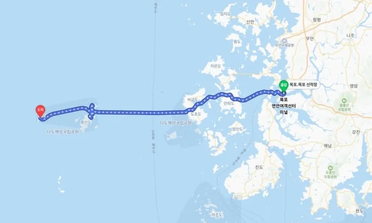 목포여객선터미널에서-홍도까지의-뱃길
