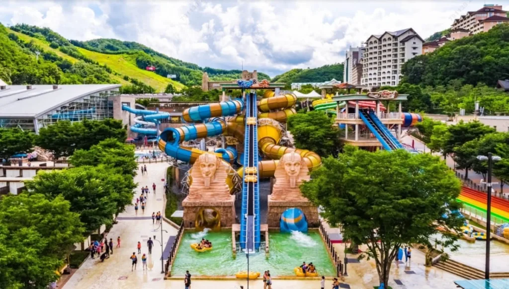 워터파크의-여러가지-어트랙션
