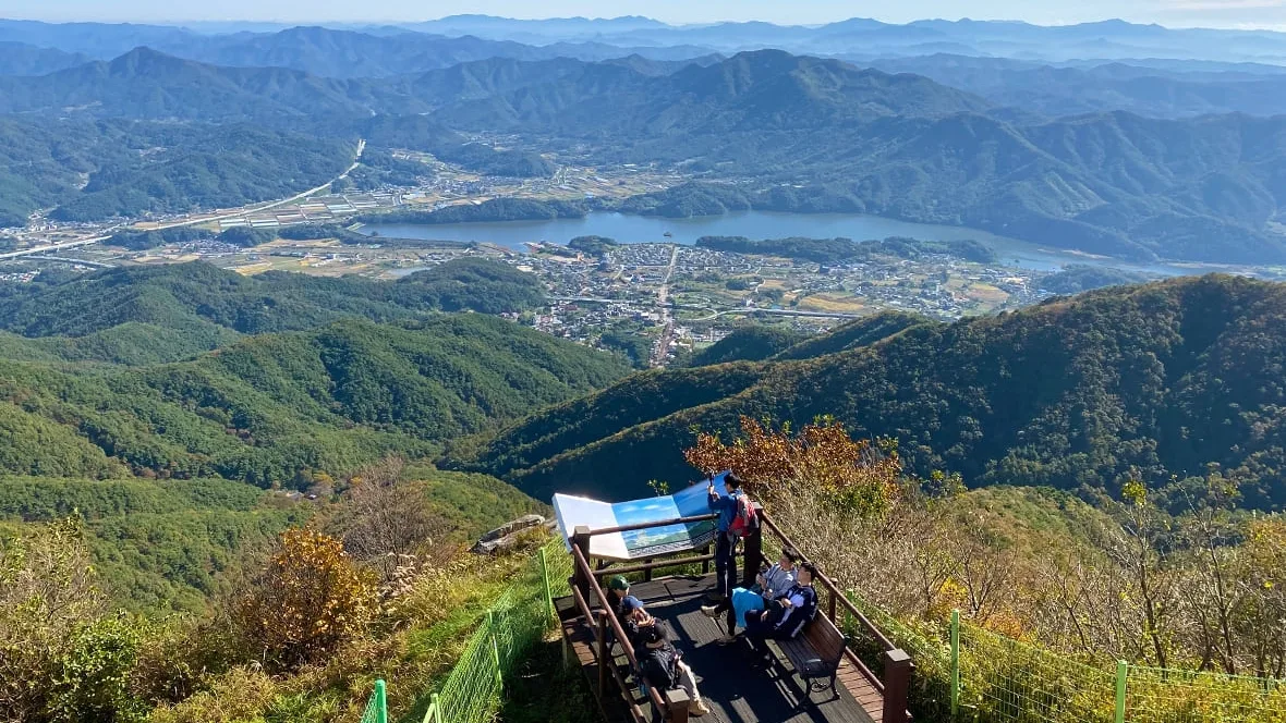 모악산에서-바라본-구이저수지-풍경